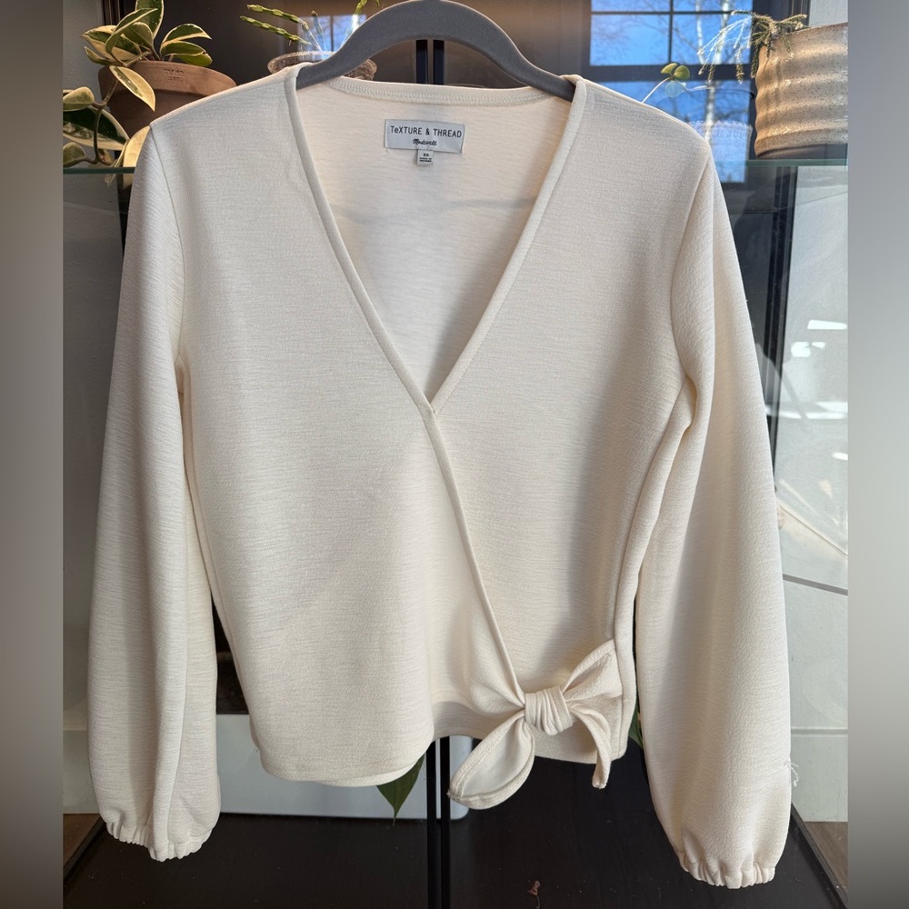 Madewell Rivet and Thread wrap long sleeve